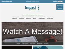 Tablet Screenshot of impactcommunitychurch.org